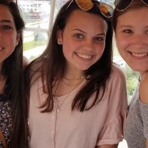 Abercrombie pink top, size small